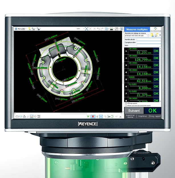 Keyence LM-1000 Screen